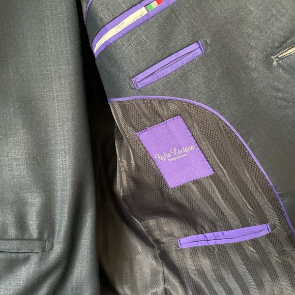 Italian Figlio Lontano Suit with Vest - Picture 5 of 10